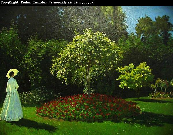 Claude Monet Lady in the garden